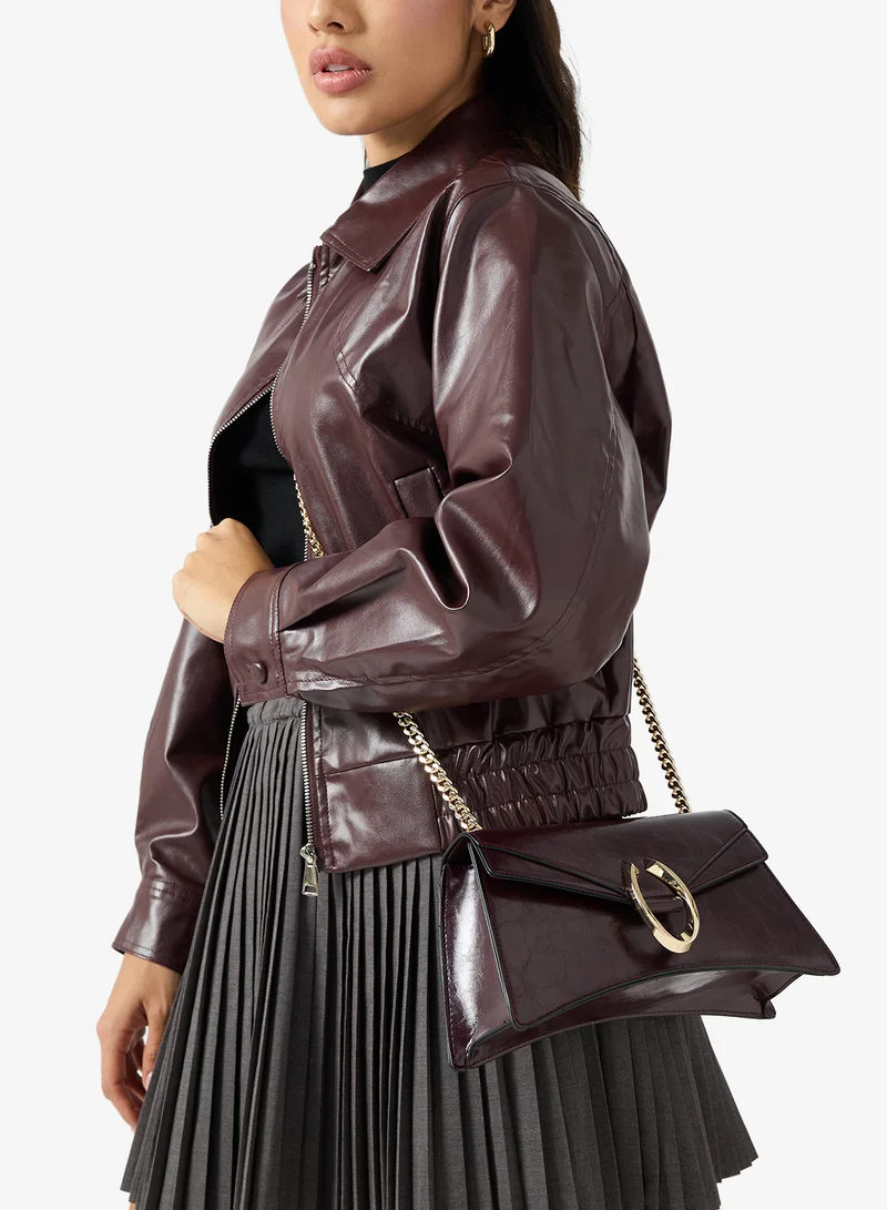 الدو فورتورا حقيبة كروس بودي بقلاب